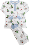 PIMA BOYS CHRISTMAS HIPPO LONG SLEEVE PAJAMAS