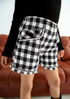 GIRLS VICHY SEQUIN BERMUDA SHORTS