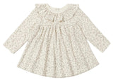 RUFFLE COLLAR JERSEY DRESS - FLORET