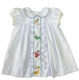 MARDI GRAS ANIMAL EMBROIDERED DRESS
