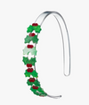 MISTLETOE GLITTER GREEN HEADBAND