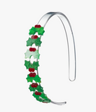 MISTLETOE GLITTER GREEN HEADBAND
