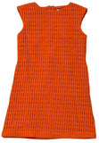 NATALY KNIT SHIRFT DRESS - ORANGE