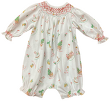 BABYS FIRST CHRISTMAS SMOCKED BUBBLE