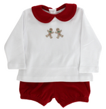 DANCING GINGERBREADS - BLOOMER SET BOY