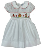 GINGERBREAD SMOCKED WAIST DRESS