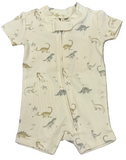 ZIP SHORT SLEEVE SLEEPER - DINO