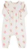LEIGH ANN ANGEL SLEEVE ROMPER NONESUCH STEMS WITH SANDPEARL PINK