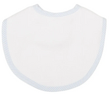 BLUE SEERSUCKER STRIPE BIB