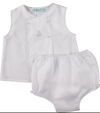 SAILBOAT DIAPER SET - WHITE