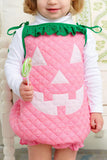 HAPPY HALLOWEEN PINK PUMPKIN COSTUME (TODDLER) - HAMPTONS HOT PINK MICRO DOT