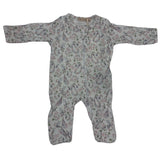 PAISLEY ROMANCE PRINTED PIMA ZIPPED FOOTIE