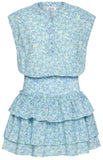 DREW DRESS AQUA FLORAL