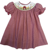 GIRLS FARM SMOCKED BISHOP DRESS