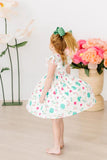 TOP OF MORNIN' FLUTTER SLEEVE TWIRL DRESS