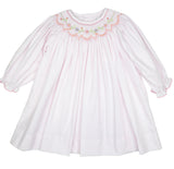 PINK SMOCKED BISHOP DRESS