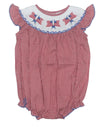 ANGEL SLEEVE SMOCKED FLAG BISHOP BUBBLE