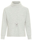 NELL TOP - GREY AND LILAC COZY