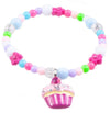 CUTIE CUPCAKE CRUNCH BRACELET - HOT PINK