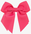 GIRLS HOT PINK BOW HAIR CLIP