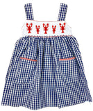 JULIA CRAWFISH SMOCKED DRESS