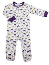 LA LUNA LSU ALL OVER PRINT TIGER FOOTIE FOR BOYS