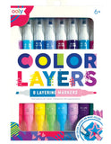 COLOR LAYERS DOUBLE ENDED LAYERING MARKERS - SET OF 8