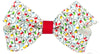 MINI HOLIDAY-THEMED CHRISTMAS LIGHTS PRINTED HAIR BOW