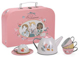 SUITCASE METAL TEA SET LES PARISIENNES