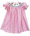 LULU BEBE SMOCKED PUPPY BISHOP DRESS