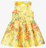 GIRLS STAMP MIKADO DRESS