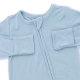 SOLID BLUE FOG - 2 WAY ZIPPER FOOTIE