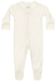 ZIP LONGSLEEVE SLEEPER FOOTIE - STARS