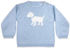 DOG KNIT SWEATER IN BLUE