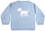 DOG KNIT SWEATER IN BLUE