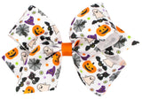 MEDIUM HALLWEEN - THEMED CHARACTERS PRINTED GROSGRAIN HAIR BOW