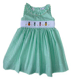 SLEEVELESS RUFFLE COLLAR INSECT DRESS