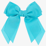 BOW HAIR CLIP - TURQUOISE