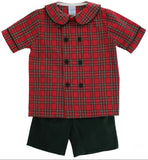 TARTAN PLAID - DRESSY SHORT SET