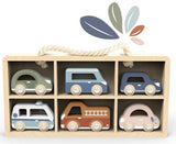 CAR DISPLAY CASE WITH 6 VEHICLES