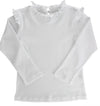 GIRLS LONG SLEEVE TEE - WHITE