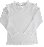 GIRLS LONG SLEEVE TEE - WHITE