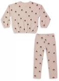 GIRL'S KNIT PETAL DAISY TOP AND PANTS SET