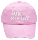 BIG SISTER BOW BASEBALL HAT - PINK