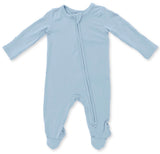 SOLID BLUE FOG - 2 WAY ZIPPER FOOTIE