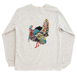 LONG SLEEVE LOGO TEE TURKEY- OATMEAL