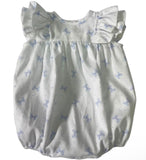 BLUE BOW RUFFLE BUBBLE
