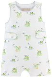 BABY FROG PRINTED ROMPER WITH BUTTONS