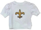 BLACK AND GOLD SHORT SLEEVE LILY FLEUR DE LIS TOP