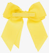 BOW HAIR CLIP - YELLOW